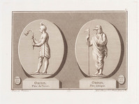 KG 14955
<br/>
Osiris in twee verschillende gedaanten
<br/>
<em>Klauber, Ignaz Sebastian (1753-1817)</em>